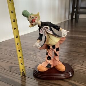 Big top circus clown on a wooden base